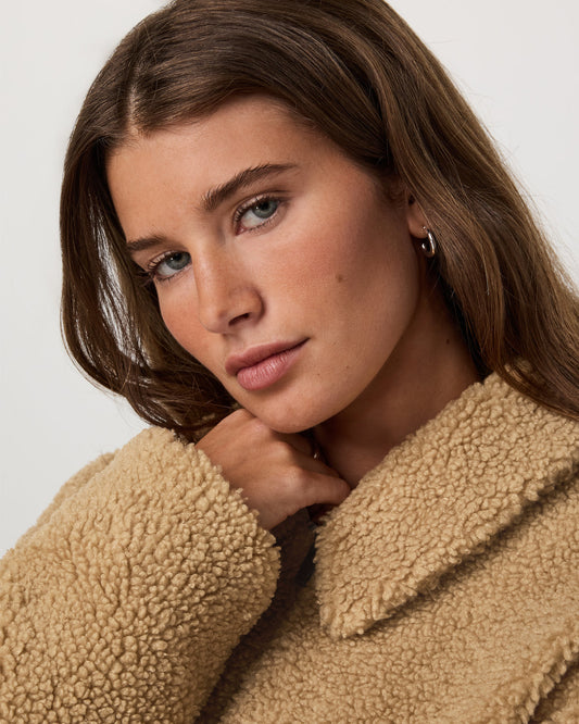 Lou Full Zip Jacket Women's Butterscotch Fleece Jacket | Vuori outlet
