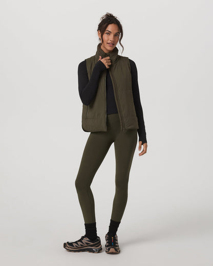 Canyon Insulated Vest Women's Olive Lightweight Vest | Vuori shop