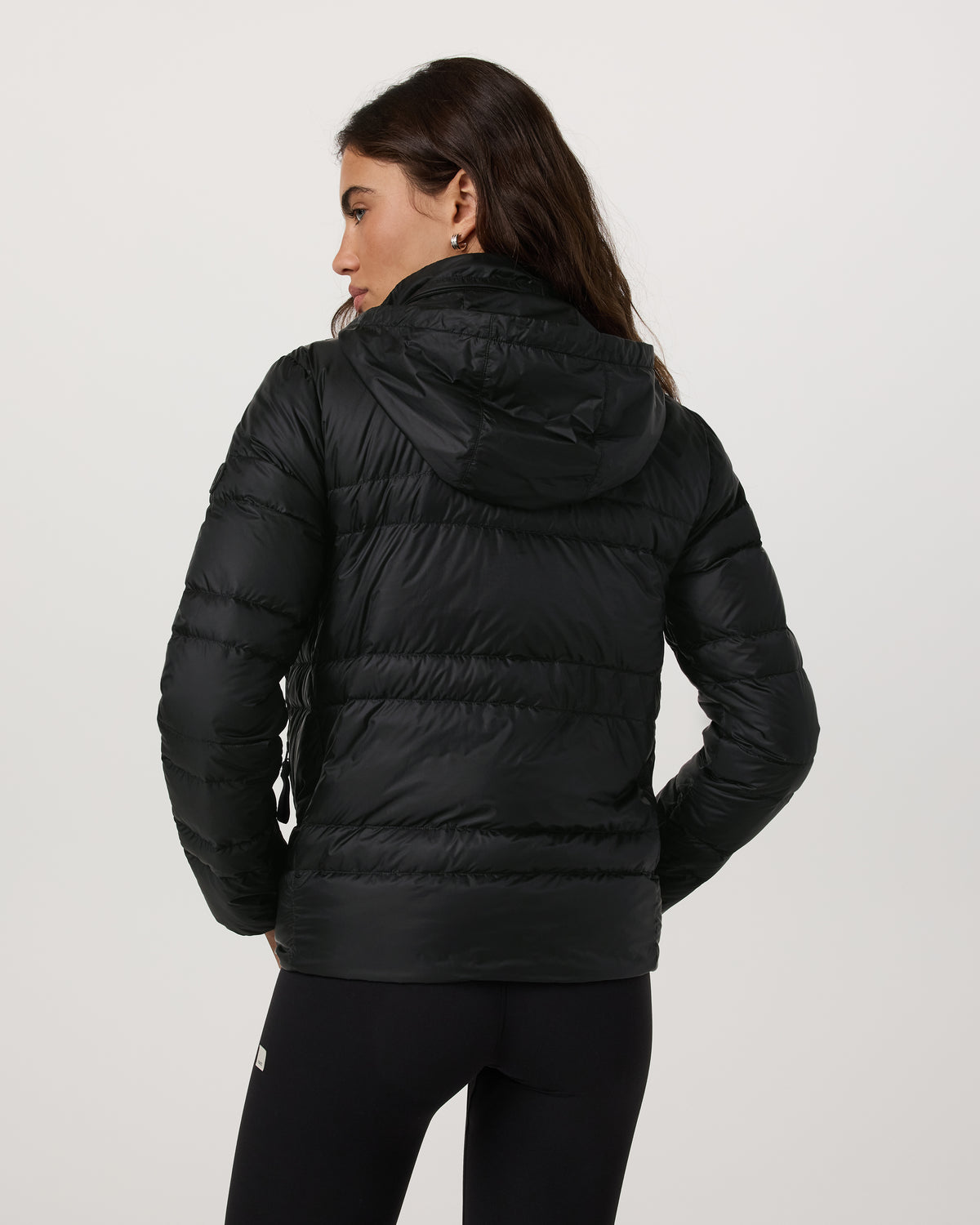 Women's Coordinate Packable Down Jacket Black Zip Up | Vuori for sale
