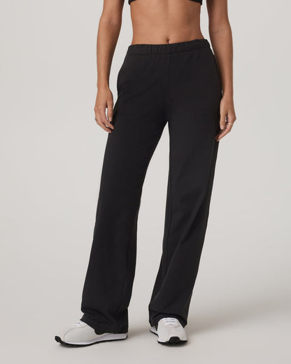 Halo Straight Leg Pant Women's Solid Black Pants | Vuori onsale
