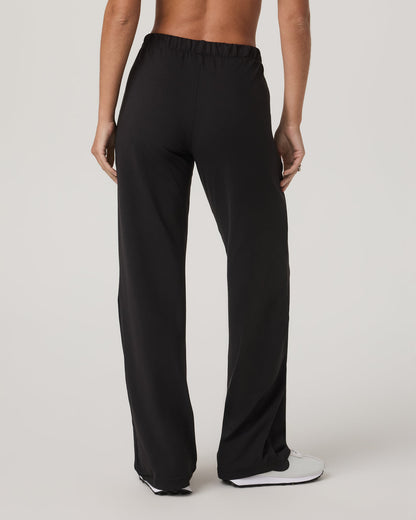Halo Straight Leg Pant Women's Solid Black Pants | Vuori onsale