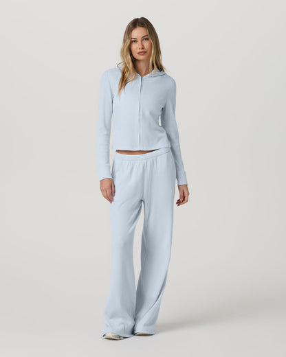 Waffle Wideleg Pant Women's Soft Sky Waffle Knit Pants | Vuori for sale