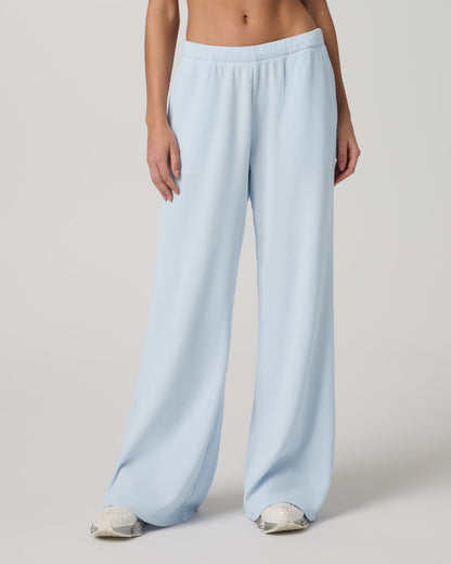 Waffle Wideleg Pant Women's Soft Sky Waffle Knit Pants | Vuori for sale
