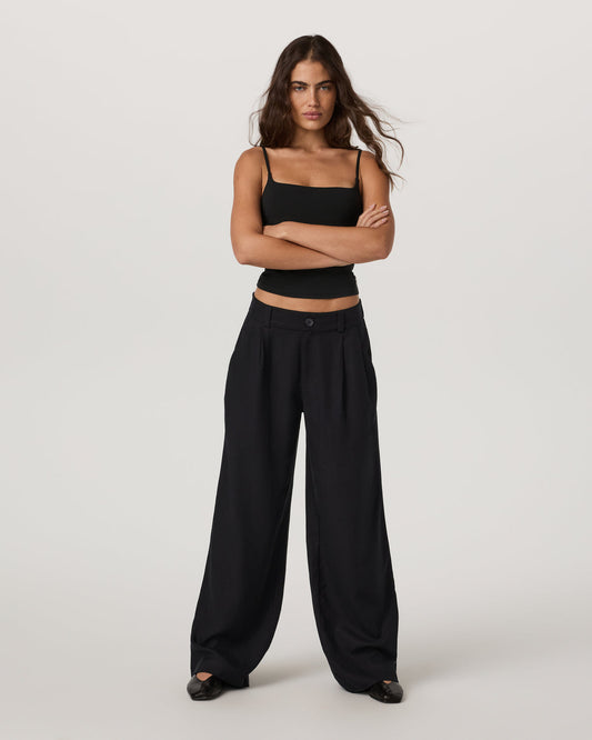 Trestles Twill Wideleg Women's Black Trouser Pants | Vuori online