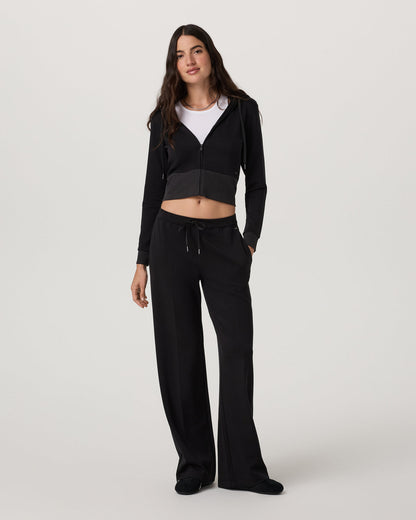 Compose Wideleg Pant Women's Black Mid-High Rise Pant | Vuori sale