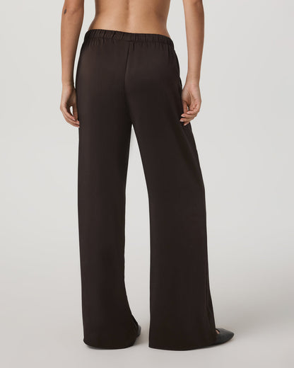 Nova Satin Wideleg Pant Women's Dark Java Pants | Vuori onsale