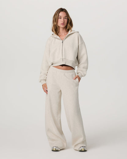 Women's Restore Ultra Wideleg Sweatpant Bone Heather | Vuori outlet