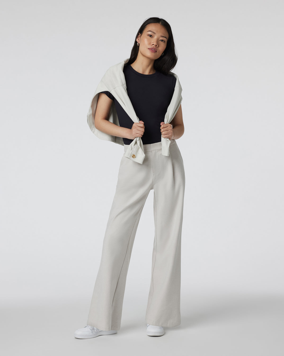 Elevation Trouser Ecru Heather High-Rise Pants | Vuori online
