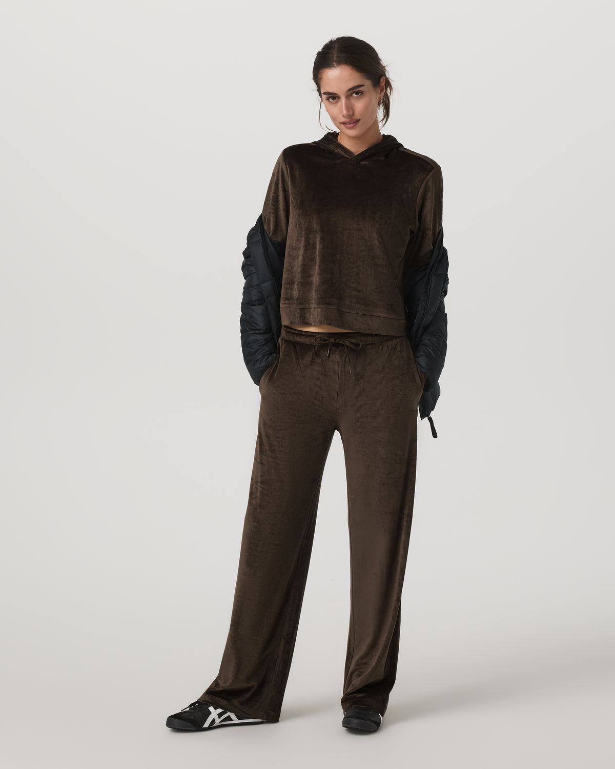 Haven Straight Leg Women's Dark Java Pull-On Pants | Vuori discount