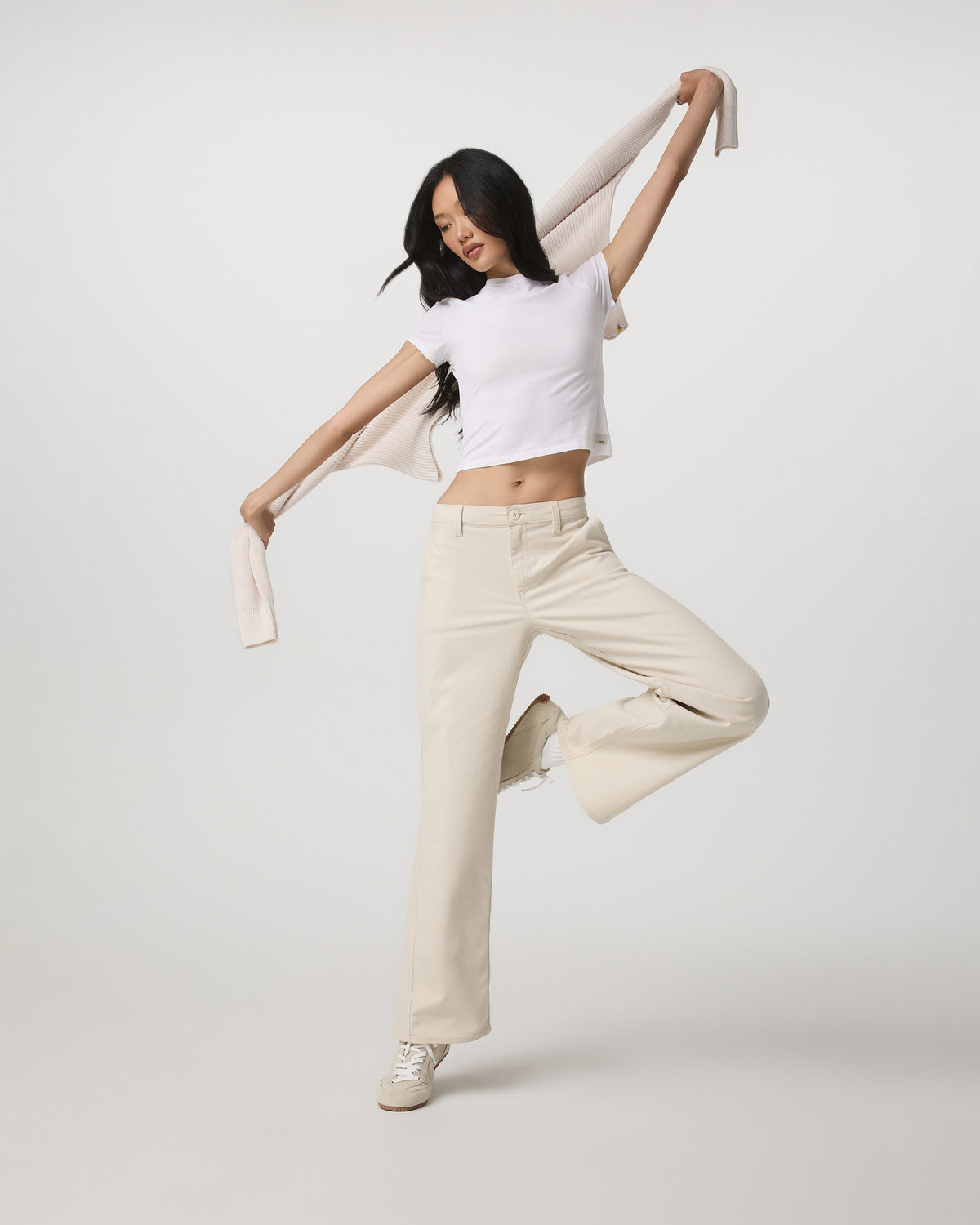 Telluride Twill Pant Women's Bone Mid-Low Rise Pants | Vuori onsale