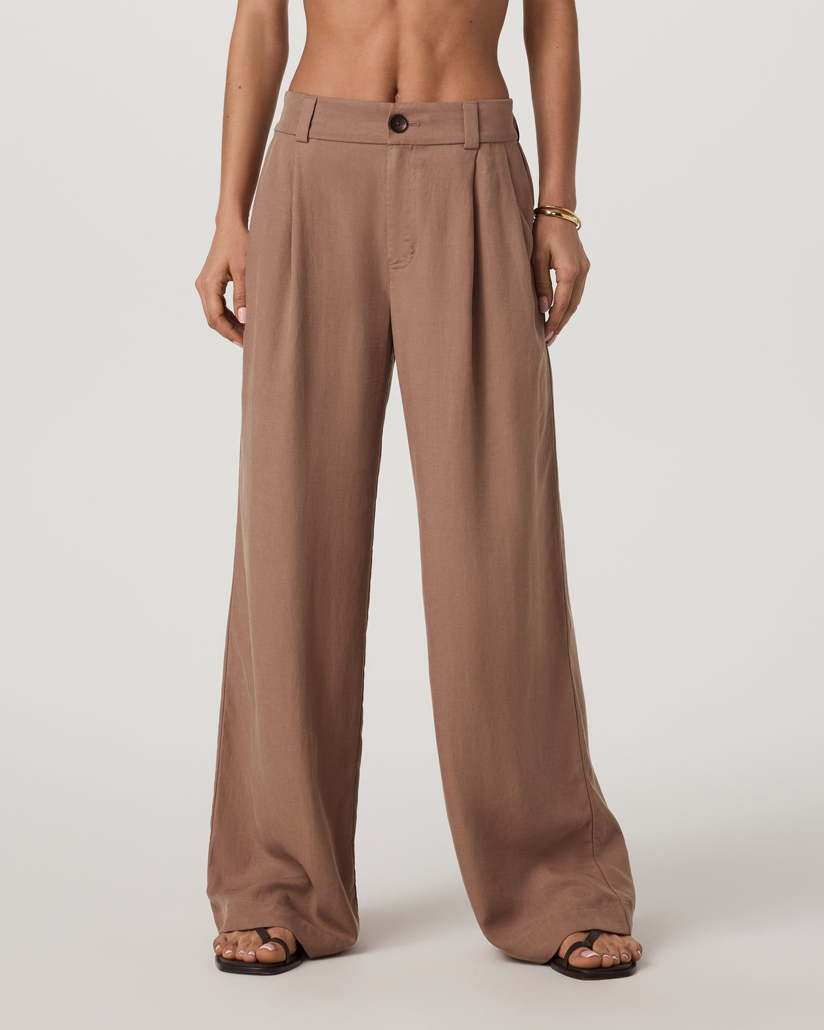 Trestles Twill Wideleg Women's Nutmeg Trouser Pants | Vuori discount