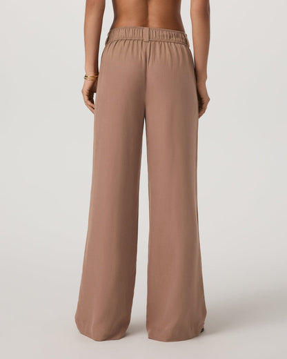 Trestles Twill Wideleg Women's Nutmeg Trouser Pants | Vuori discount