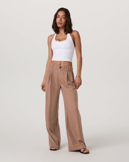 Trestles Twill Wideleg Women's Nutmeg Trouser Pants | Vuori discount