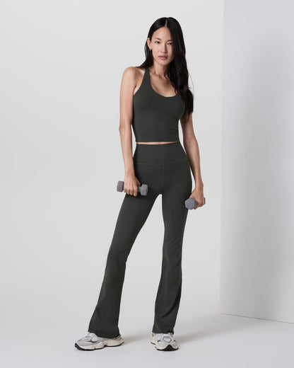 Halo Slim Flare Pant Women's Kale Pants | Vuori shop