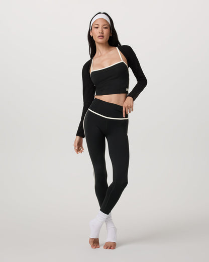 Vuori AllTheFeels™ Corset Legging Black Leggings | Vuori for sale