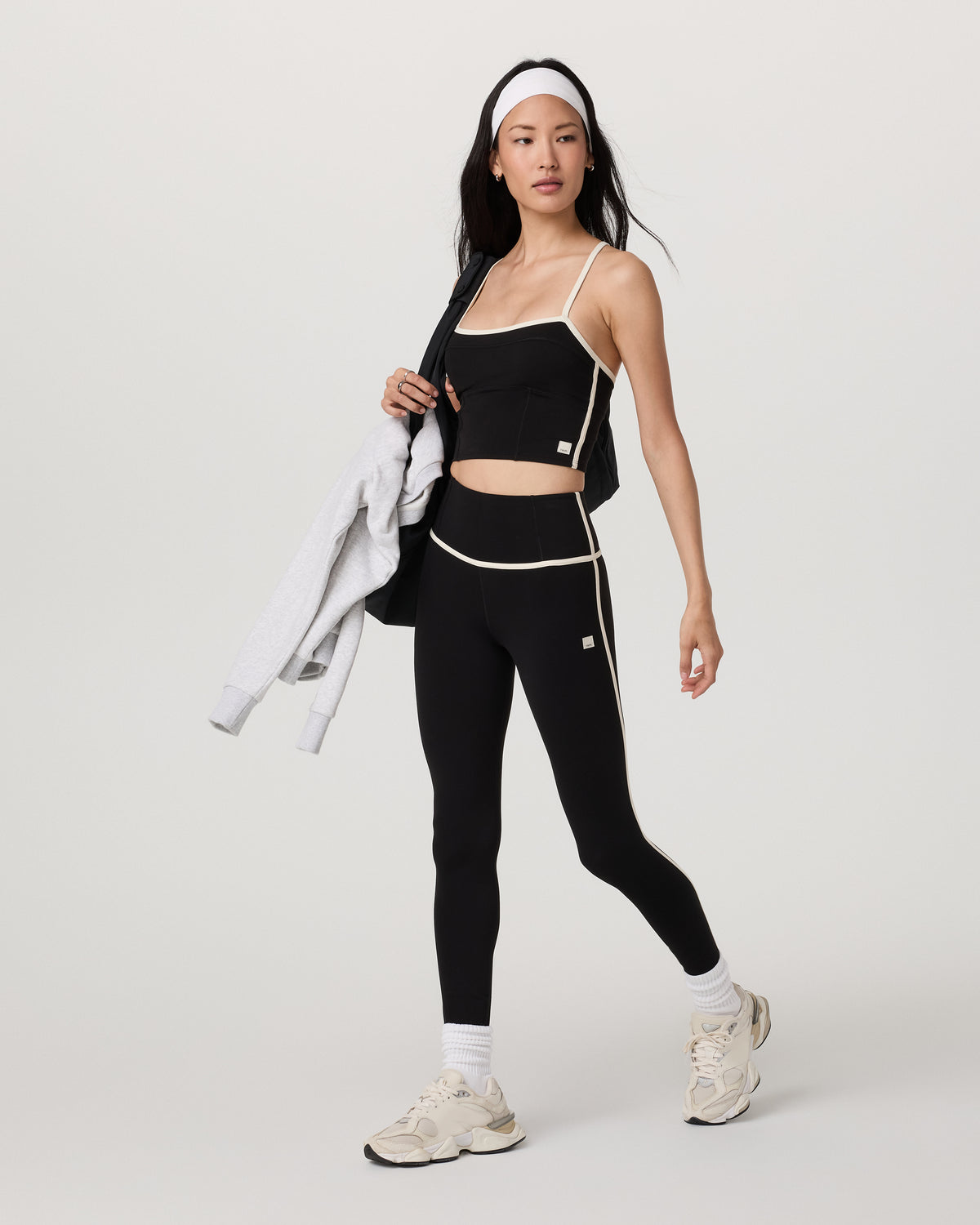 Vuori AllTheFeels™ Corset Legging Black Leggings | Vuori for sale