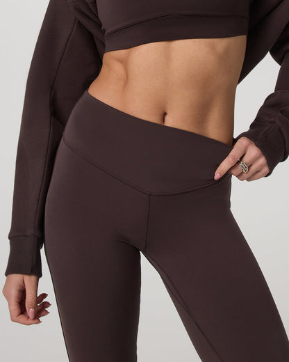 Vuori AllTheForm™ Flare - Short Women's French Roast Leggings | Vuori shop