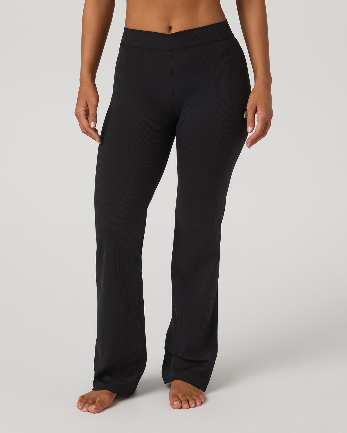 Inversion Rib Slim Flare Women's Black Slim Flare Leggings | Vuori onsale