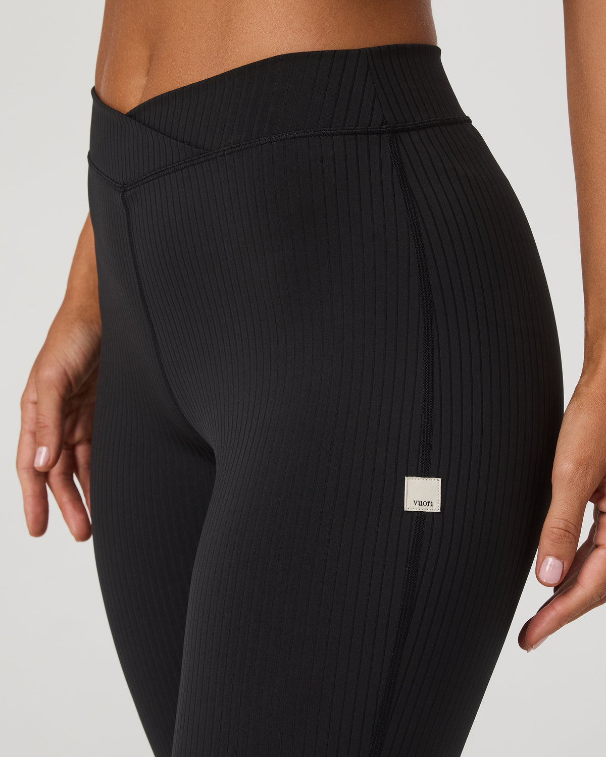 Inversion Rib Slim Flare Women's Black Slim Flare Leggings | Vuori onsale