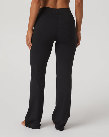 Inversion Rib Slim Flare Women's Black Slim Flare Leggings | Vuori onsale