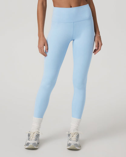 Inversion Rib Legging Women's Crystal Blue Rib Knit Leggings | Vuori shop