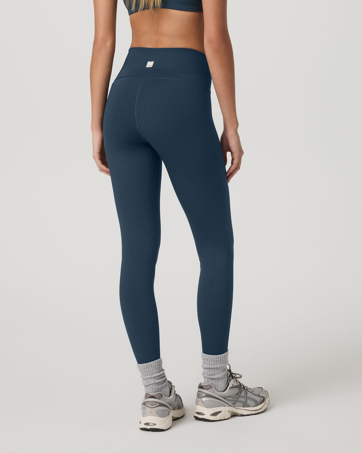 Inversion Rib Legging Women's Ocean Blue Rib Knit Leggings | Vuori discount