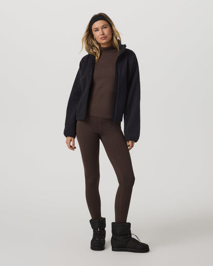 Women's Textured Chilled Out Legging Java Houndstooth | Vuori outlet