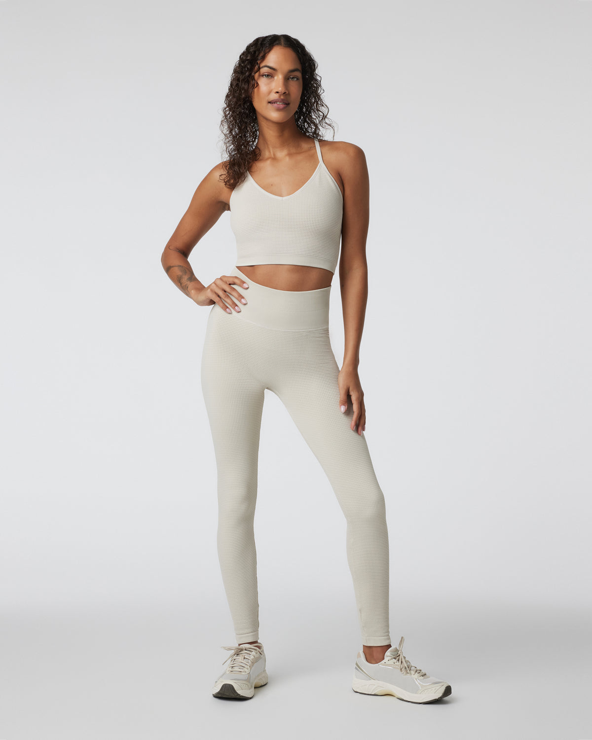 Waffle Seamless Legging Ecru High Rise Leggings | Vuori discount