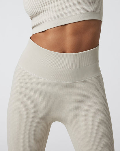 Waffle Seamless Legging Ecru High Rise Leggings | Vuori discount