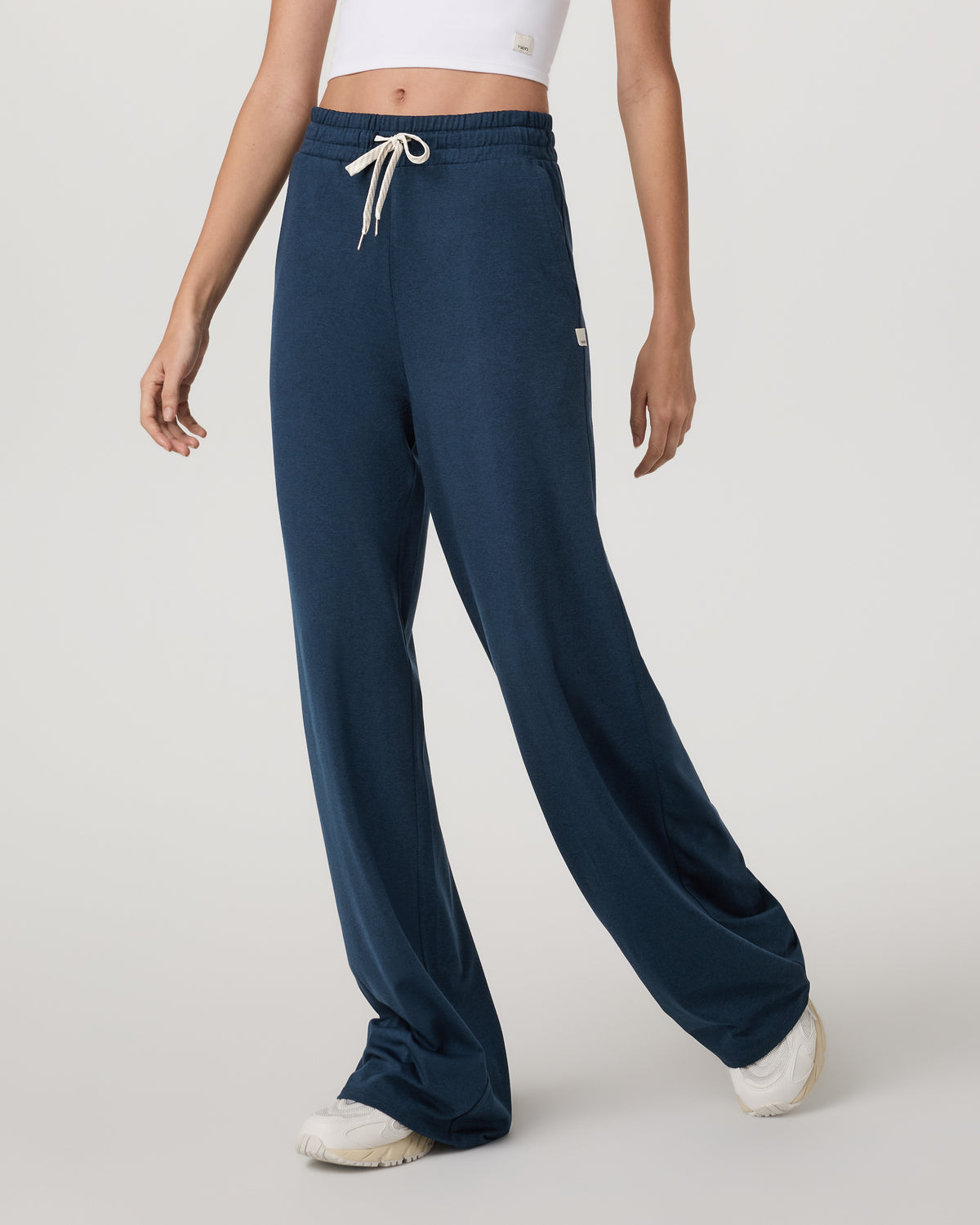Halo Wideleg Women's Blue Coast Heather Pants | Vuori for sale