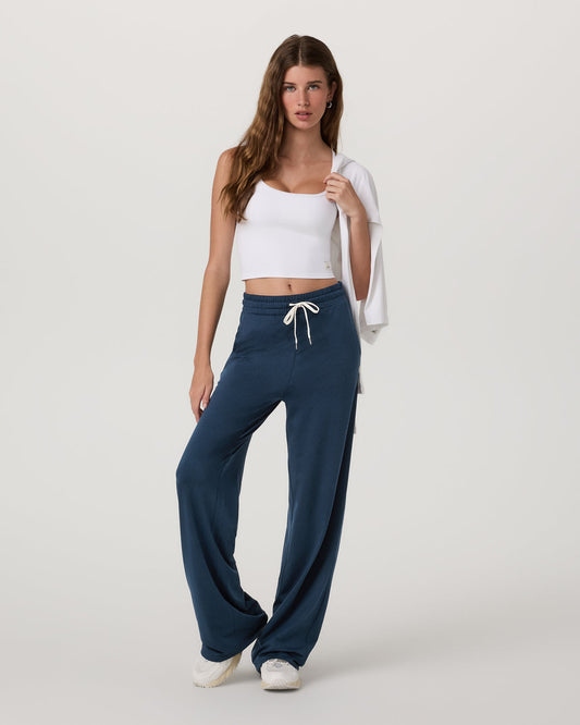 Halo Wideleg Women's Blue Coast Heather Pants | Vuori for sale