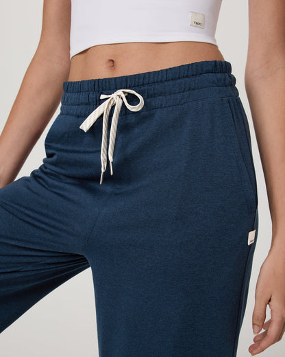 Halo Wideleg Women's Blue Coast Heather Pants | Vuori for sale