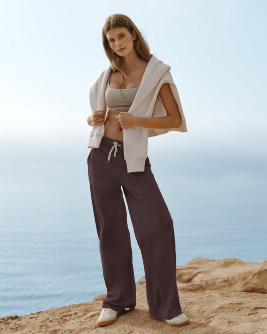 Halo Essential Wideleg Pant Java Heather | Vuori for sale