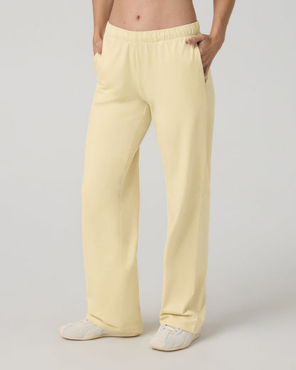 Women's Halo Modern Straight Leg Pant Lemon Snap Heather | Vuori for sale