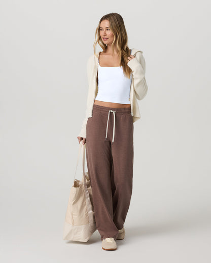 Halo Essential Wideleg Pant Women's Sable Heather Pant | Vuori outlet