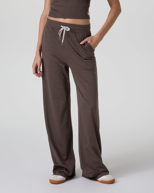 Halo Essential Wideleg Pant - Short Java Heather | Vuori onsale