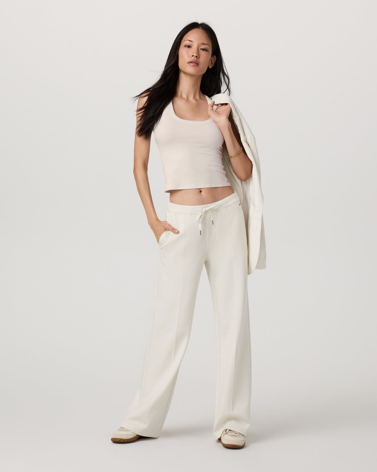 Compose Wideleg Pant Marshmallow Mid-High Rise Pants | Vuori discount