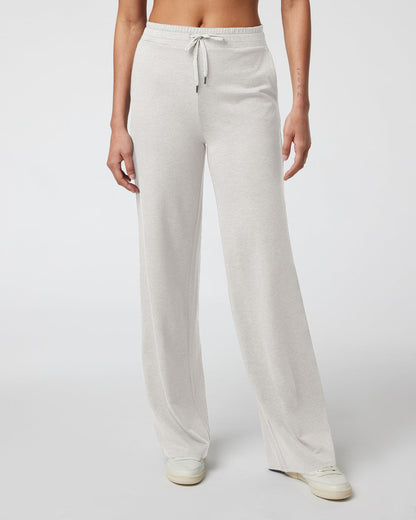 Halo Essential Wideleg - Long Ecru Heather | Vuori shop