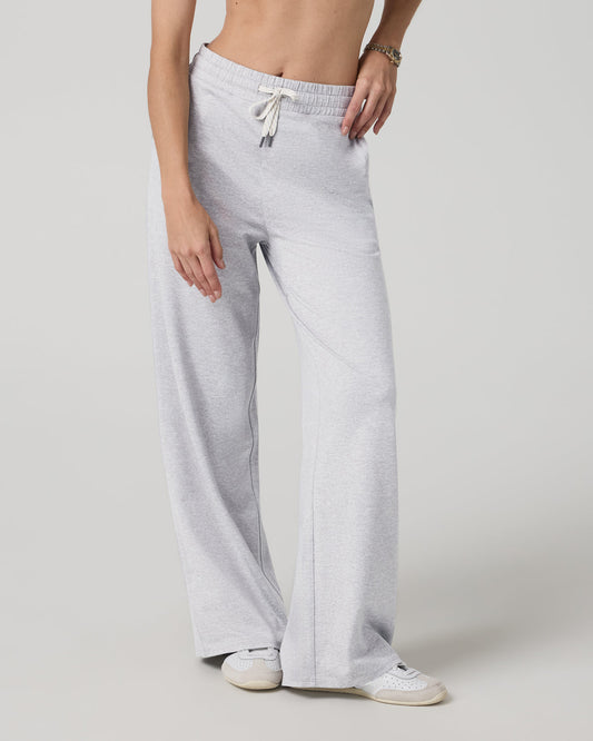Women's Halo Essential Wideleg-Long Pale Grey Heather | Vuori outlet