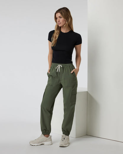 Birch Jogger Women's Army Utility Joggers | Vuori shop
