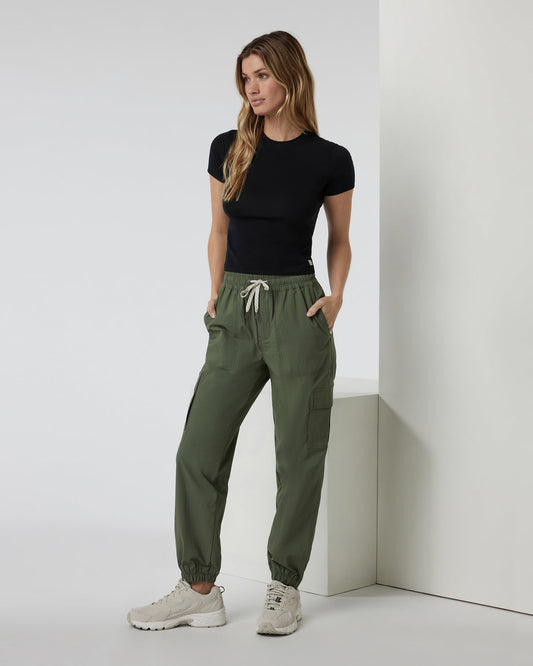 Birch Jogger Women's Army Utility Joggers | Vuori shop