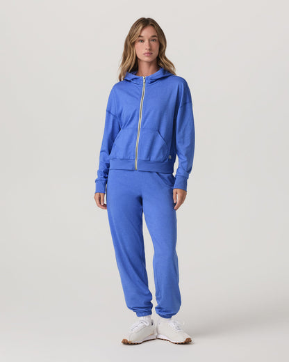 Halo Modern Sweatpant Women's Bright Iris Heather Pants | Vuori shop