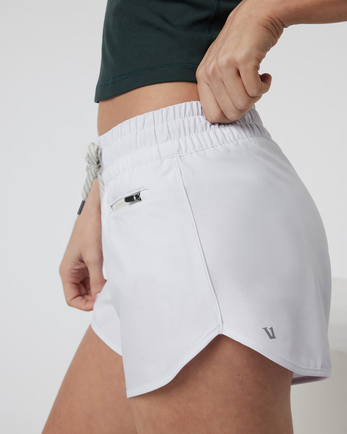 Clementine 4" Short 2.0 White Workout Shorts | Vuori sale