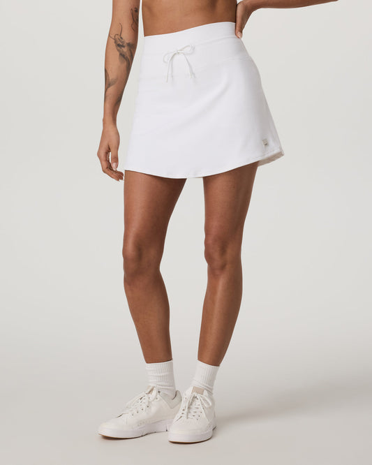 Daily Skirt Long 16" Women's White Performance Skirt | Vuori shop