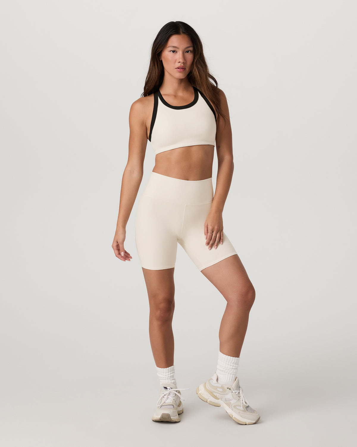Clean Elevation Shorty Women's Bone Heather Shorts | Vuori onsale