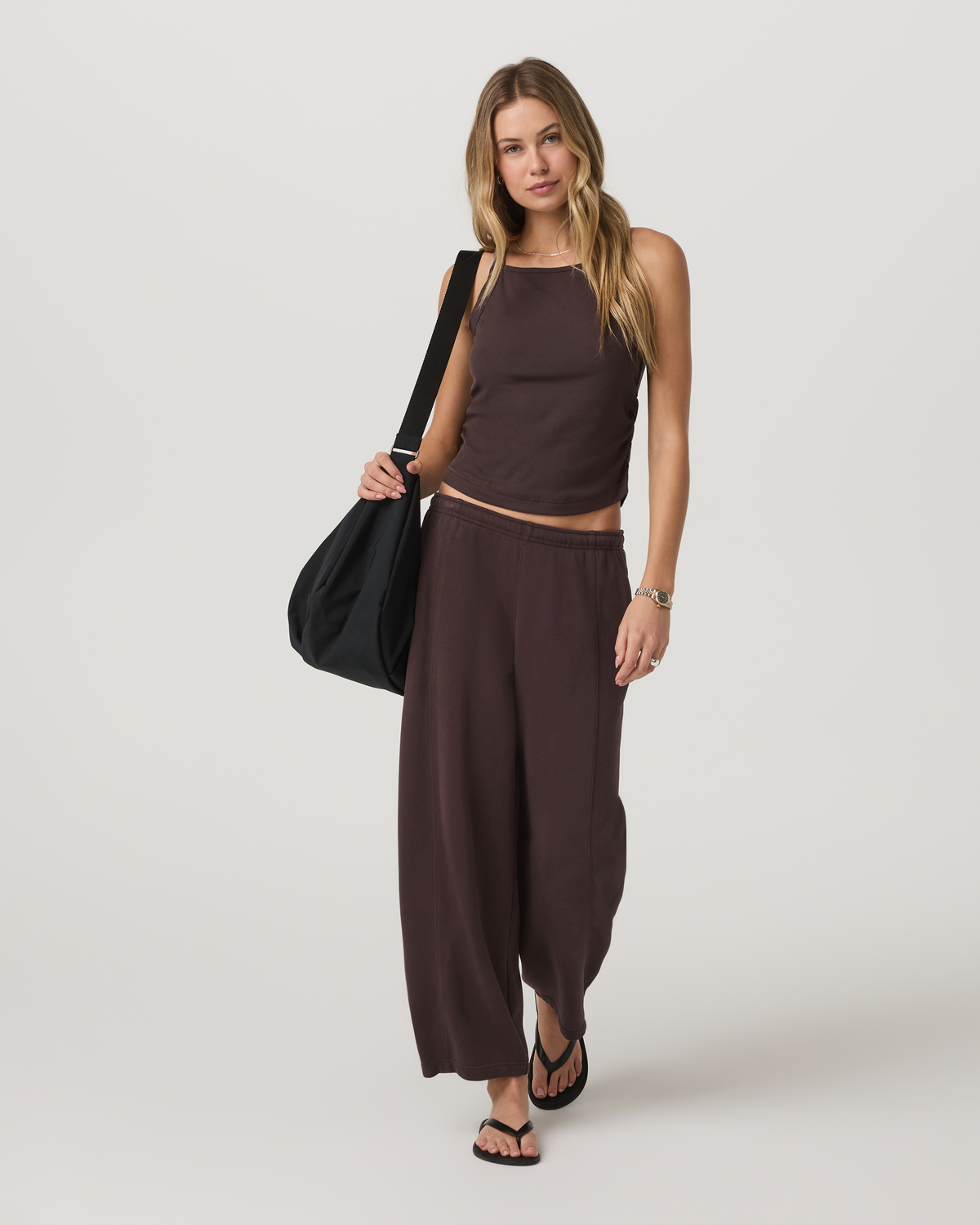 Pose Cooper Tank Women's French Roast Tank Top | Vuori onsale