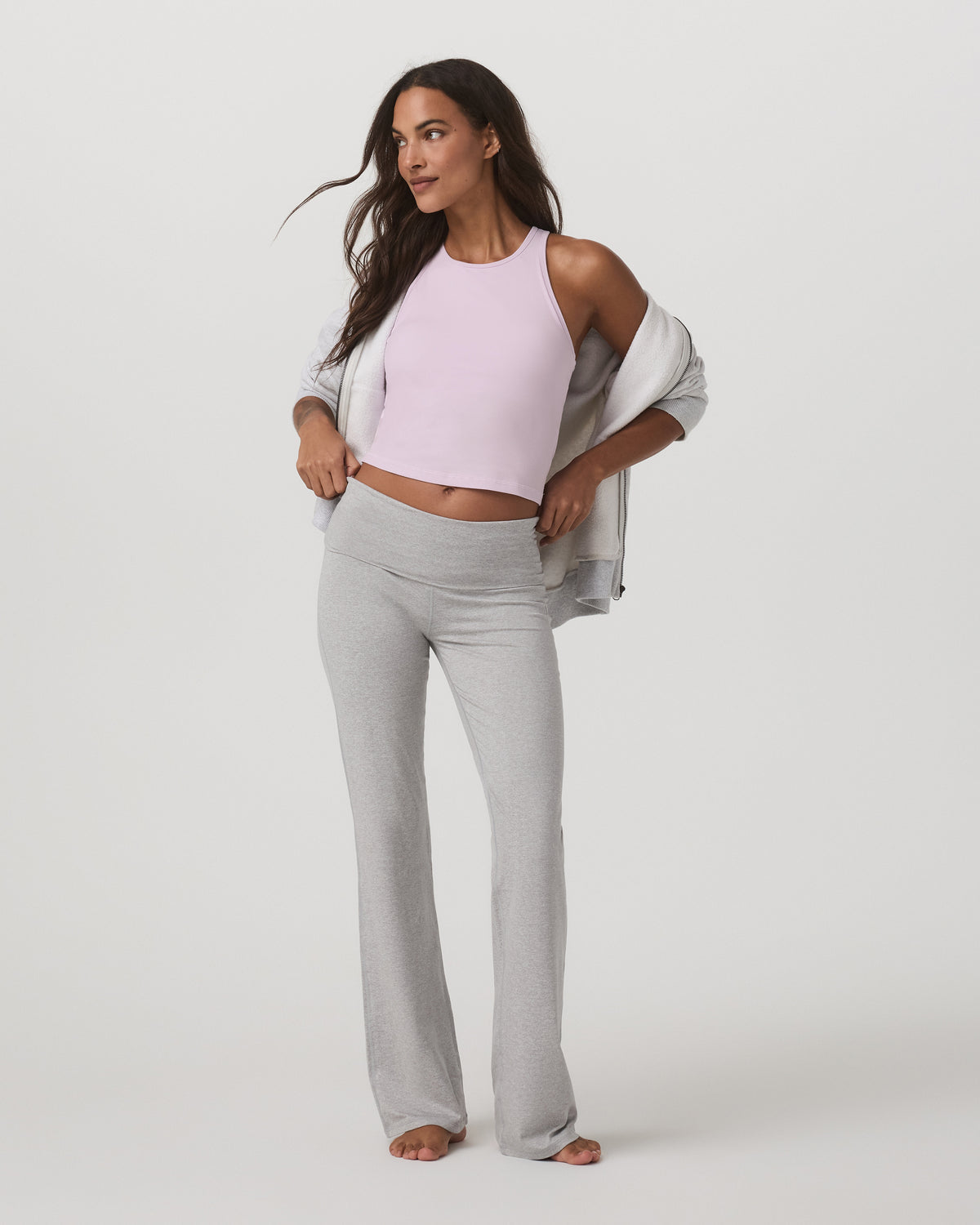 Pose Plyo Tank Women's Lilac Breeze Supportive Tank Top | Vuori shop