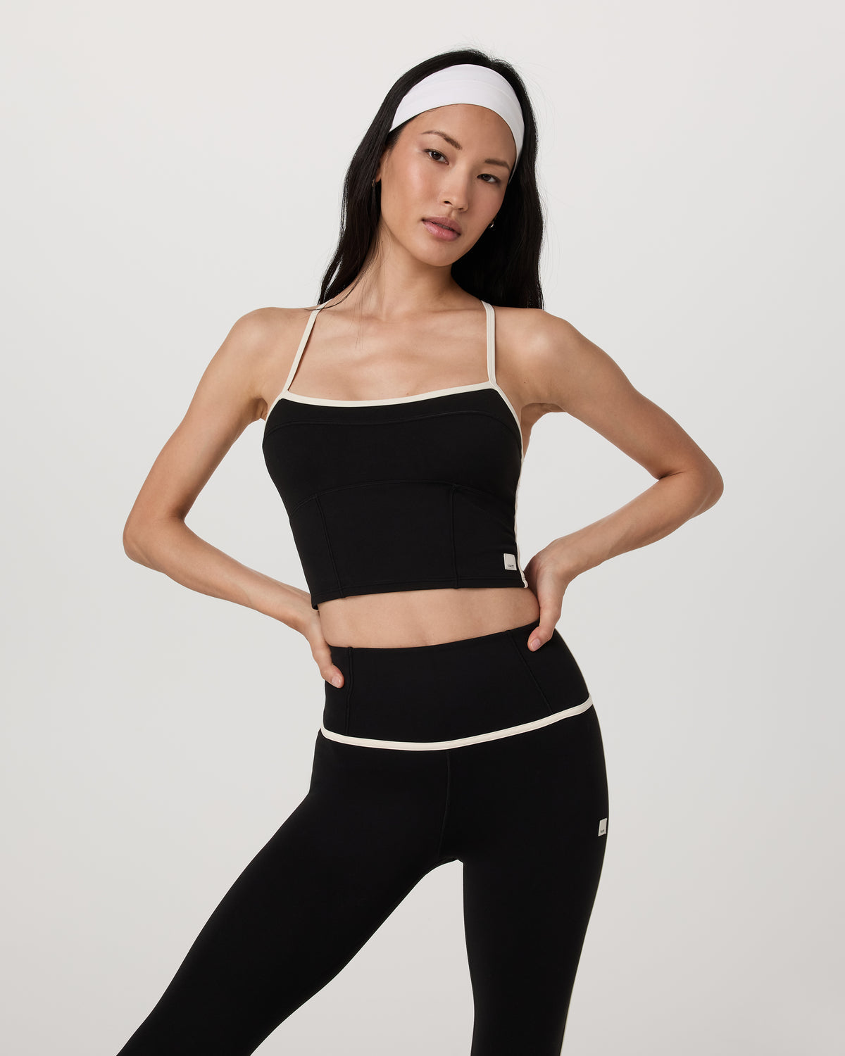 Vuori AllTheFeels™ Corset Tank Women's Black Tank Top | Vuori for sale