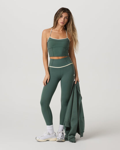 Vuori AllTheFeels™ Corset Tank Women's Agate Green Tank Top | Vuori discount