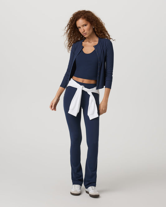 Pose Twin Tank Women's Fitted Blue Coast Tank Top | Vuori outlet